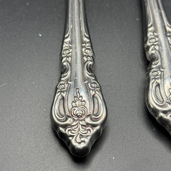 Oneida Brahms  5 modern hollow knives stainless flatware 9 1/8 inches - Picture 3 of 5